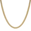 A.R.Z Men's Gold Tone Steel Franco Link Necklace 24"