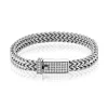 A.R.Z Men's  Steel Double Franco Link 8.5" Bracelet