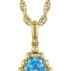 Blue Topaz Pendant