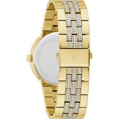 Bulova  Box Set Bul Crystal Mens Stainless Steel