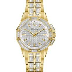 Bulova Dress/Classic Crystal Ladies Watch Stainless Steel