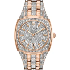 Bulova Dress/Classic Crystal Mens Watch Stainless Steel