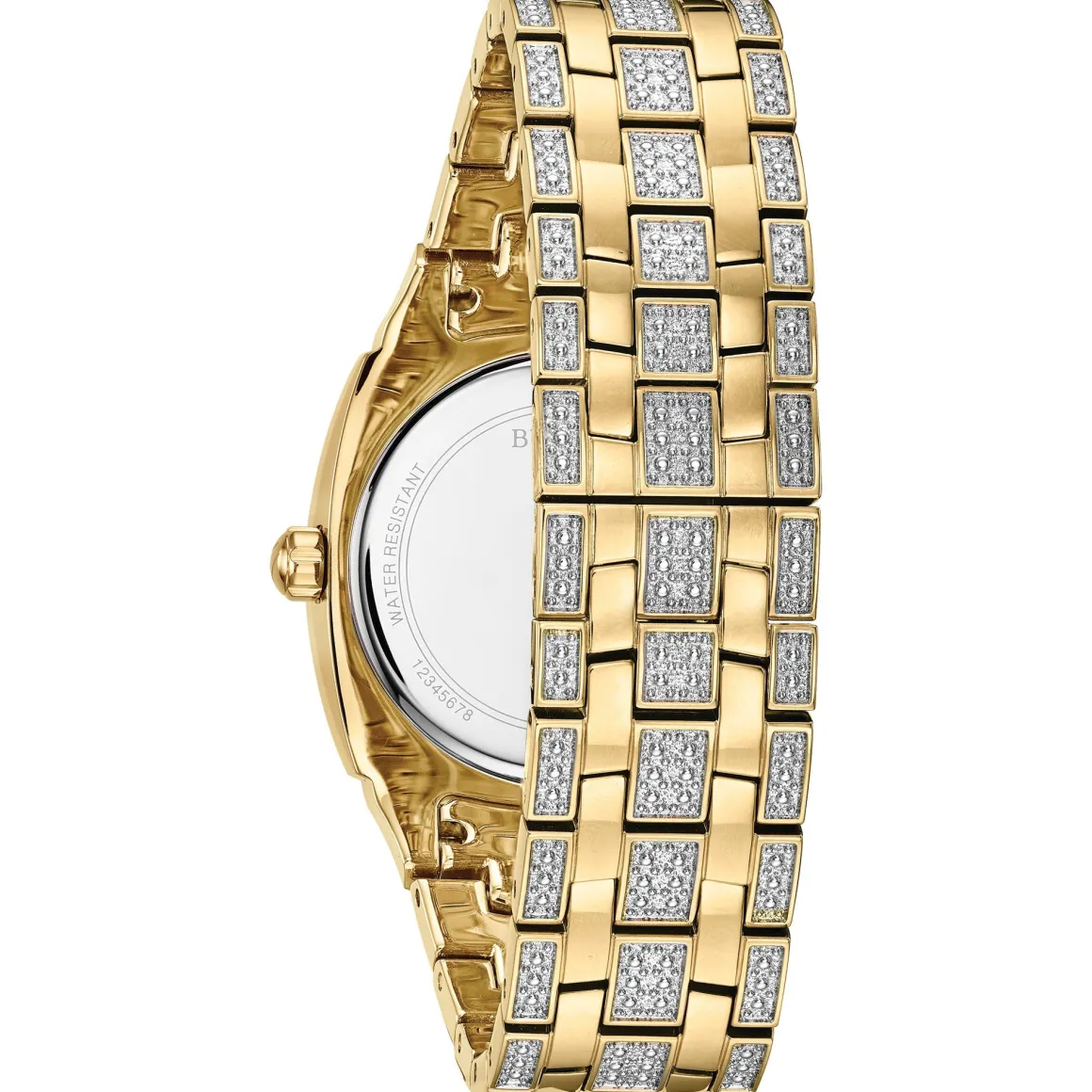 Bulova Dress/Classic Crystal Mens Watch Stainless Steel