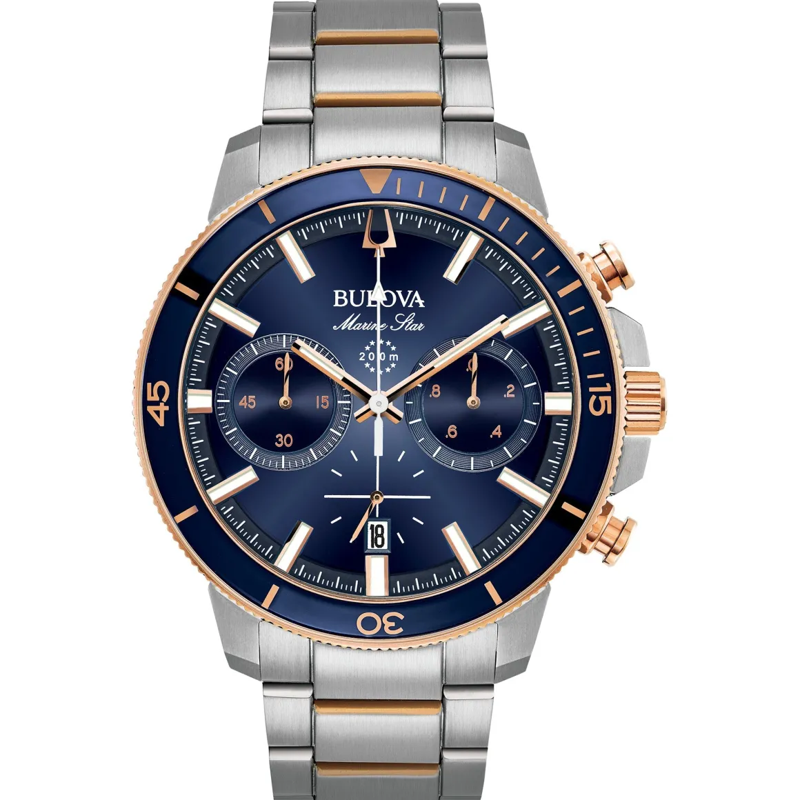 Bulova Performance Marine Star Mens Watch Stainless Steel