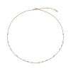 By The Yard Necklace in 18K Rose Gold & 4/5Ct Round Diamonds