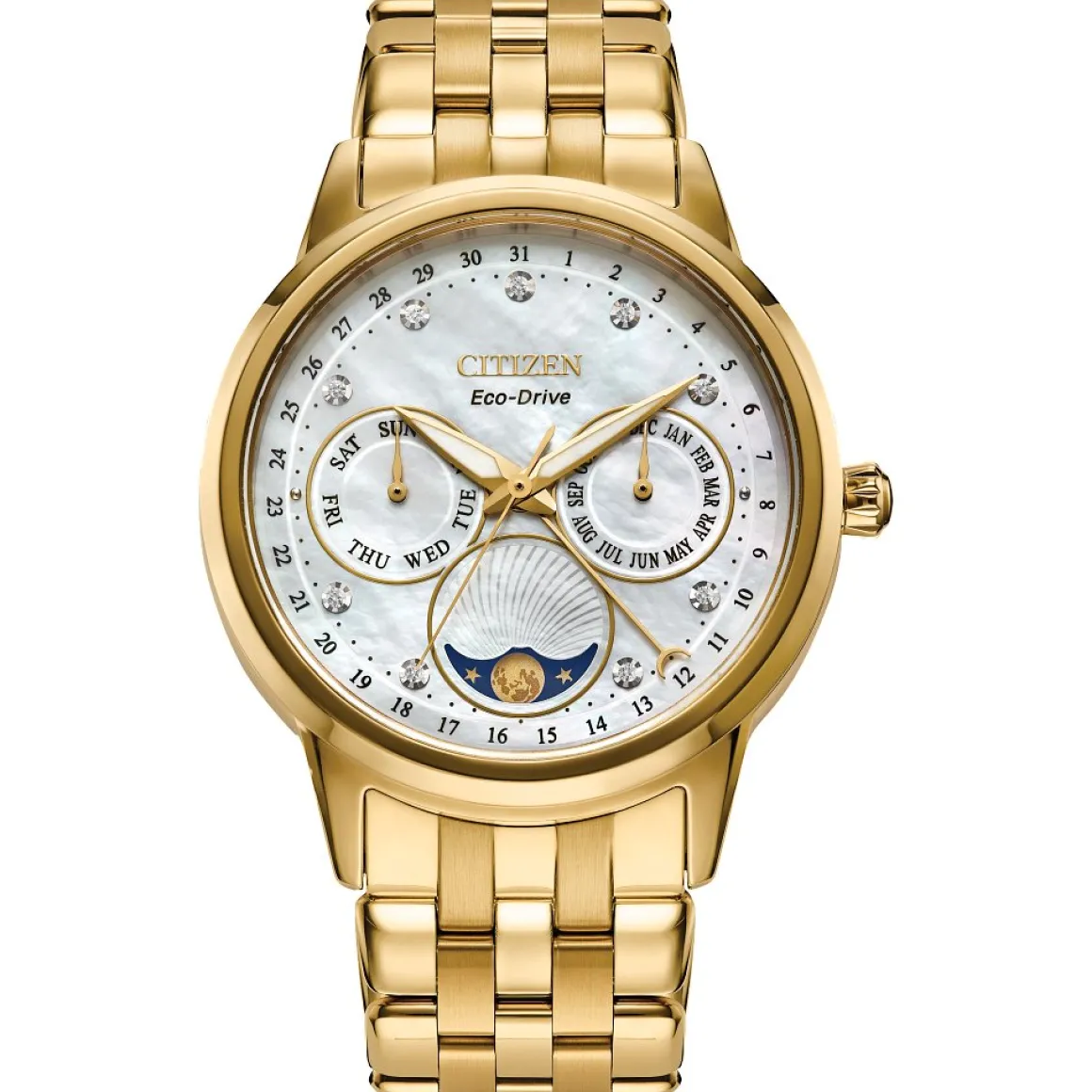 CITIZEN Eco-Drive Dress/Classic Eco Calendrier Ladies Stainless Steel