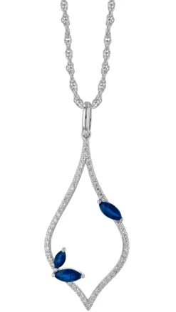 Diamond And Sapphire Pendant