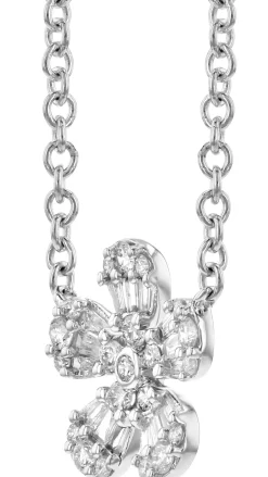 Diamond Flower Pendant