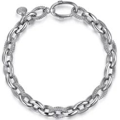 Gabriel & Co. Sterling Silver Chain Tennis Bracelet 7.5"