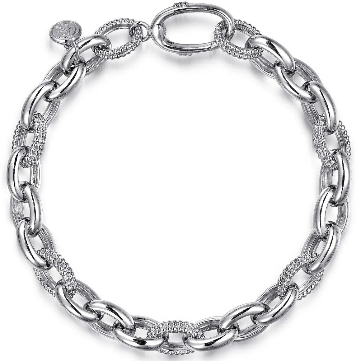 Gabriel & Co. Sterling Silver Chain Tennis Bracelet 7.5"