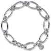 Gabriel & Co. Sterling Silver Bujukan Link Bracelet 7.5"
