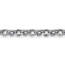 Gabriel & Co. Sterling Silver Chain Tennis Bracelet 7.5"