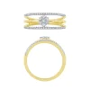 14K 1/3Ct Layered Diamond Fashion Ring