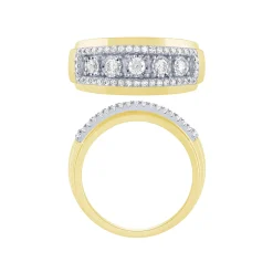 14K 2/3Ct Men's Diamond Ring