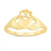 14K Gold Claddagh Ring