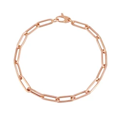 14K Gold 4.2mm Paperclip Chain