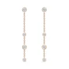 18K Rose Gold 1/2Ct Diamond Drop Earrings