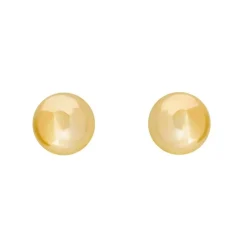 14K Yellow Gold 6mm Ball Pierced Earring