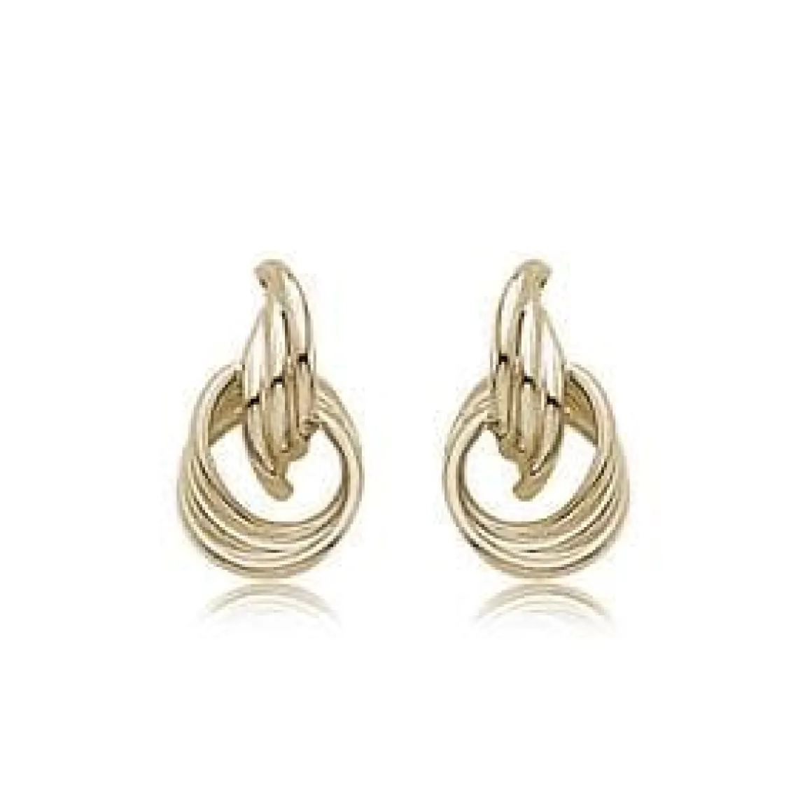 14K Yellow Gold Sm. D/Knocker Earrings
