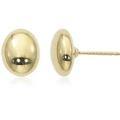 14K Yellow Gold Sm. Oval Stud Earrings