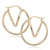 14KG Lg/Sm. Dbl Tube S/D Earrings