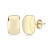 14KG Modern Rectangle Stud Earrings