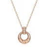 14KRG 0.02Ctw Heart Stamped Circle Pendant