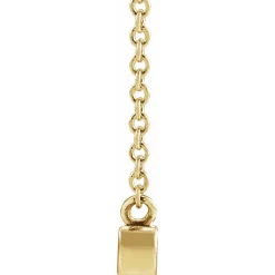14kt Yellow Gold Mama Script Necklace on 18" Chain