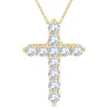 Lab Grown Diamond 2 Carat Cross Pendant