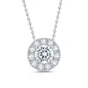 Lab Grown Diamond 1/2 Carat Halo Pendant