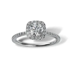 Lab Grown Diamond Halo Engagement Ring