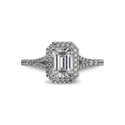 Lab Grown Diamond Halo Engagement Ring