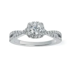 Lab Grown Diamond Halo Engagement Ring