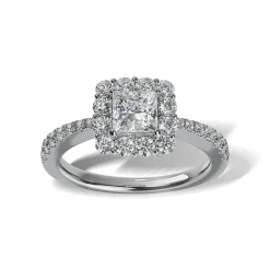Lab Grown Diamond Halo Engagement Ring