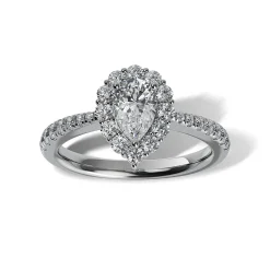 Lab Grown Diamond Halo Engagement Ring