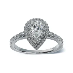 Lab Grown Diamond Halo Engagement Ring