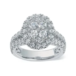 Lab Grown Diamond Halo Engagement Ring