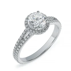 Lab Grown Diamond Halo Engagement Ring