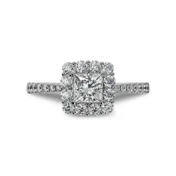 Lab Grown Diamond Halo Engagement Ring