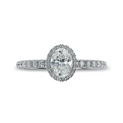 Lab Grown Diamond Halo Engagement Ring