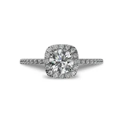 Lab Grown Diamond Halo Engagement Ring