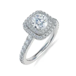 Lab Grown Diamond Halo Engagement Ring