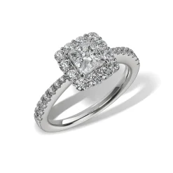 Lab Grown Diamond Halo Engagement Ring