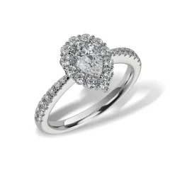 Lab Grown Diamond Halo Engagement Ring