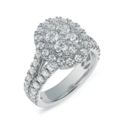 Lab Grown Diamond Halo Engagement Ring