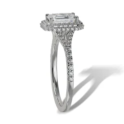 Lab Grown Diamond Halo Engagement Ring