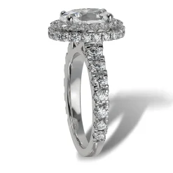Lab Grown Diamond Halo Engagement Ring