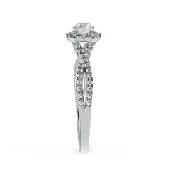 Lab Grown Diamond Halo Engagement Ring