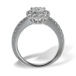 Lab Grown Diamond Halo Engagement Ring