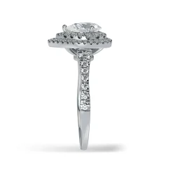 Lab Grown Diamond Halo Engagement Ring